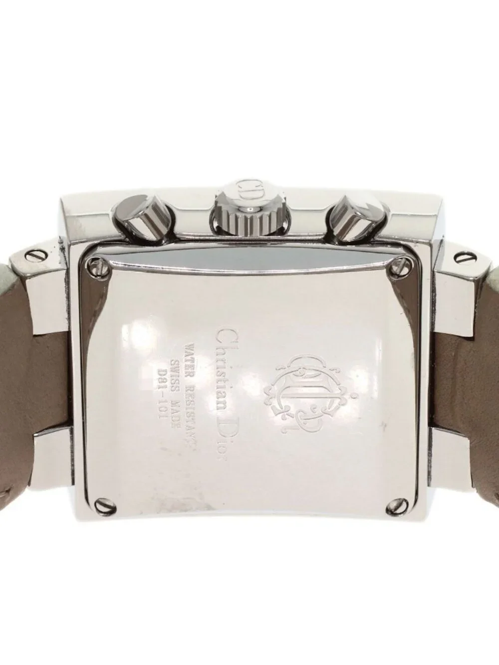 Dior Riverspark Ring Diamond Watch SS Leather